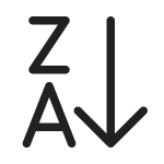 Text Sort Descending SVG Icon